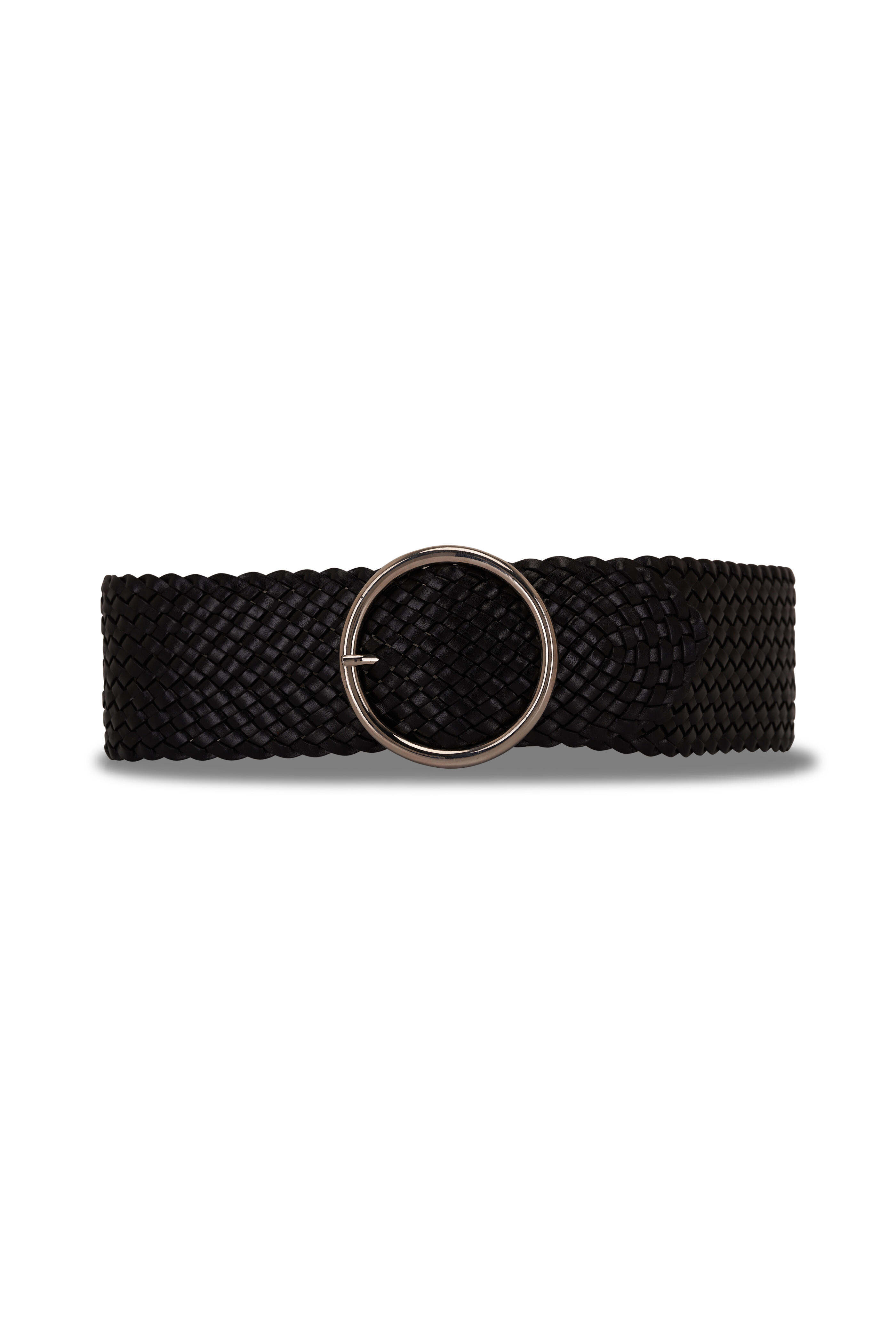 Anderson's Braided Leather Belt: Black