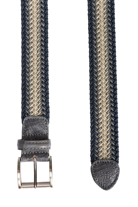 L.E.N. Lifestyle Denim Multicolor Braid Belt - view 2