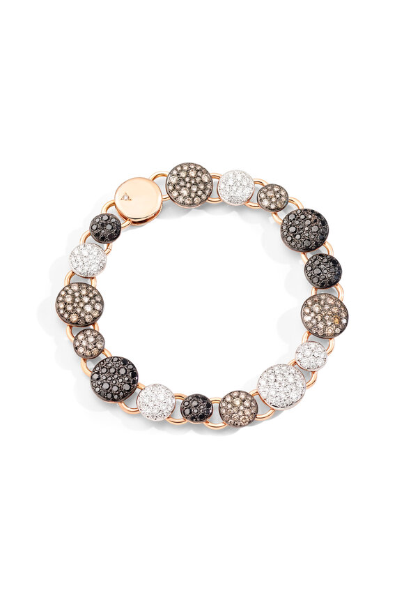 Pomellato 18k Rose Gold Sabbia Tennis Bracelet - view 1