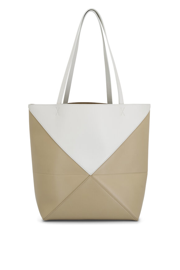 Loewe - Medium Puzzle Fold Soft White Paper Craft Tote 