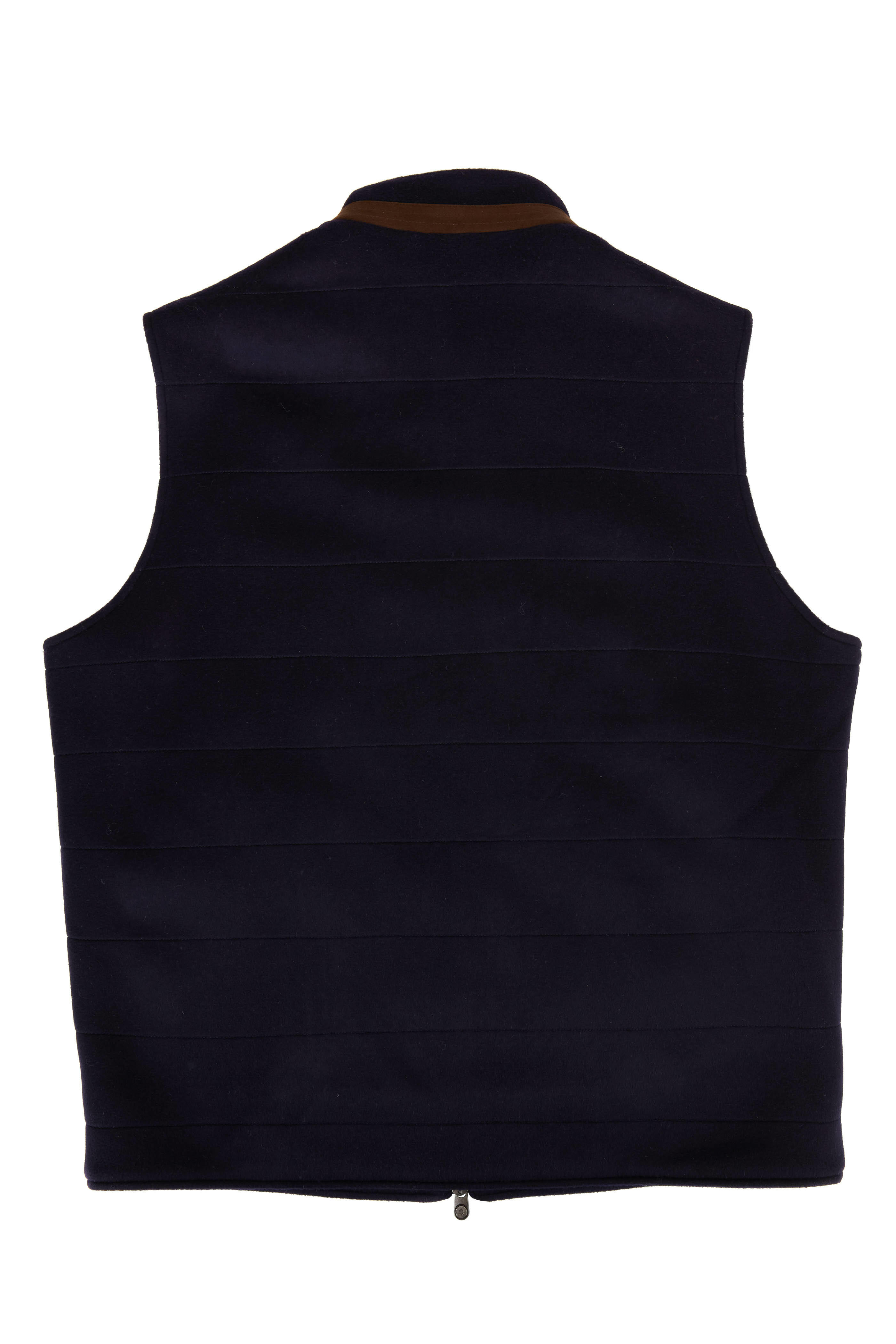 Peter Millar - Navy Flex-Fleece Wool Vest