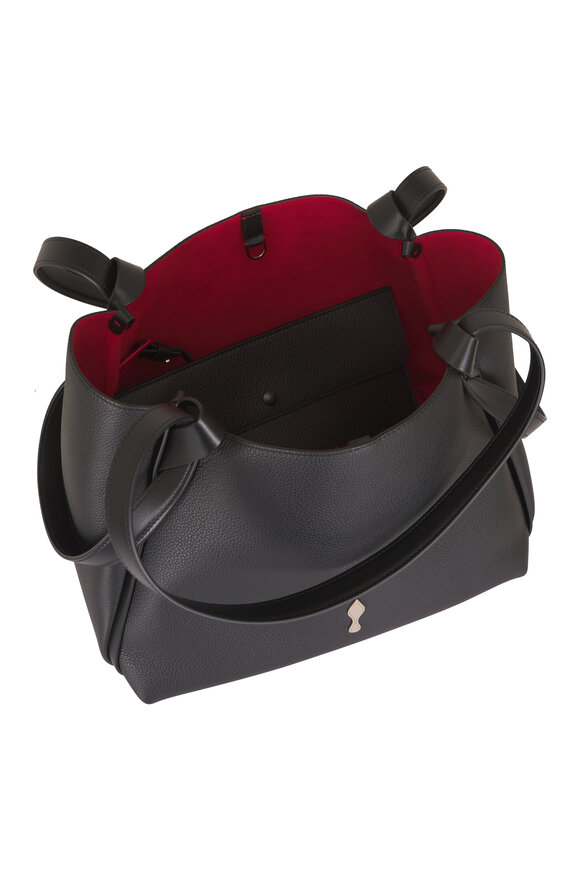 Christian Louboutin Small Bettina Black Leather Tote - view 5