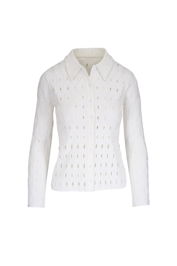 Simkhai Ellsworth Ivory Open Knit Cardigan