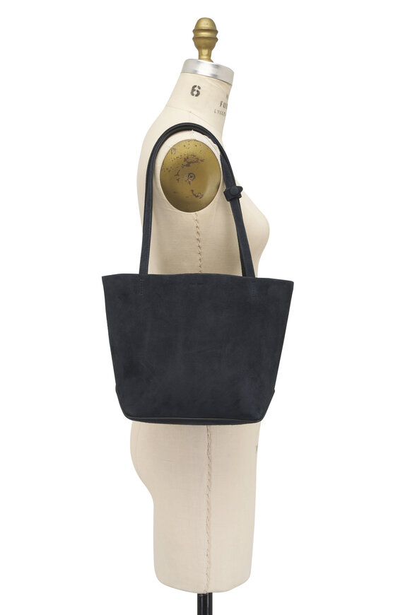The Row Medium Park Edge Blue Navy Ans Suede Tote - view 5