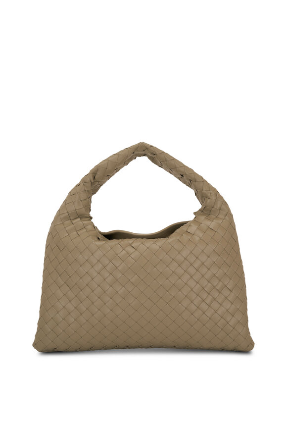 Bottega Veneta - Small Hop Stone Intrecciato Leather Hobo Bag