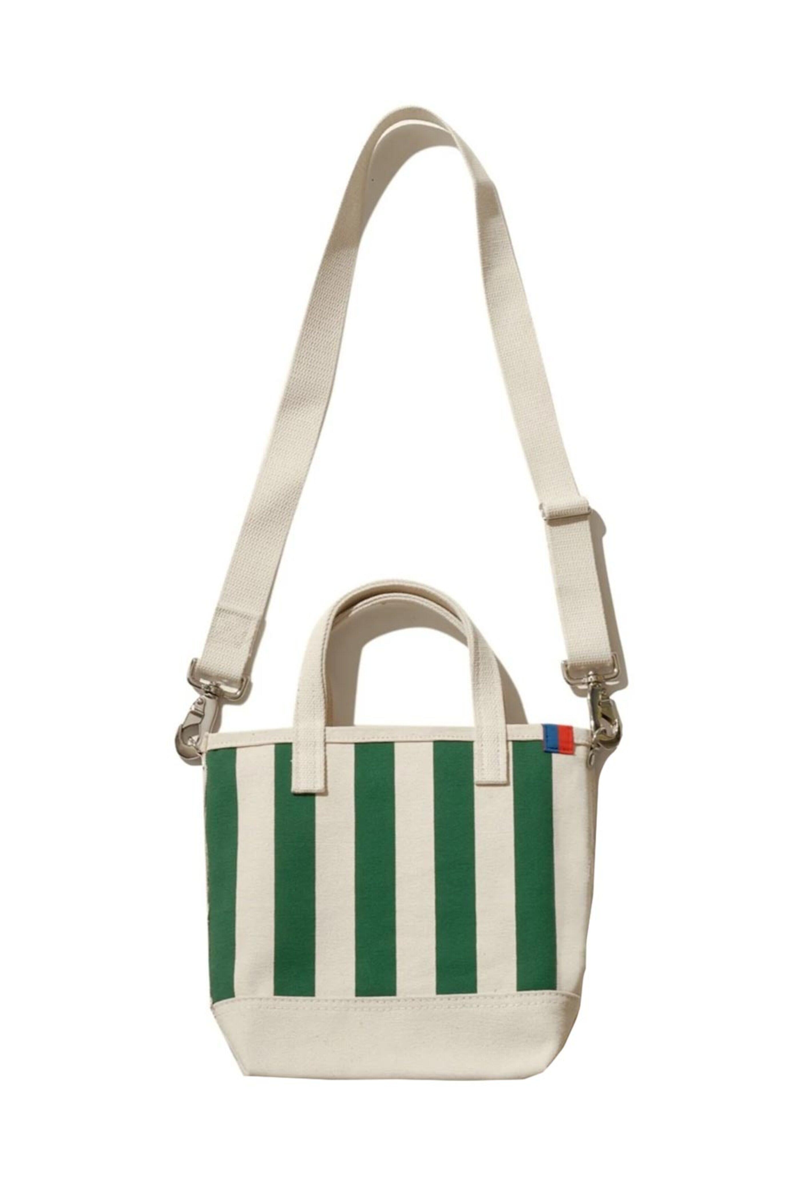 Kule - The All Over Striped Bucket Tote in Green