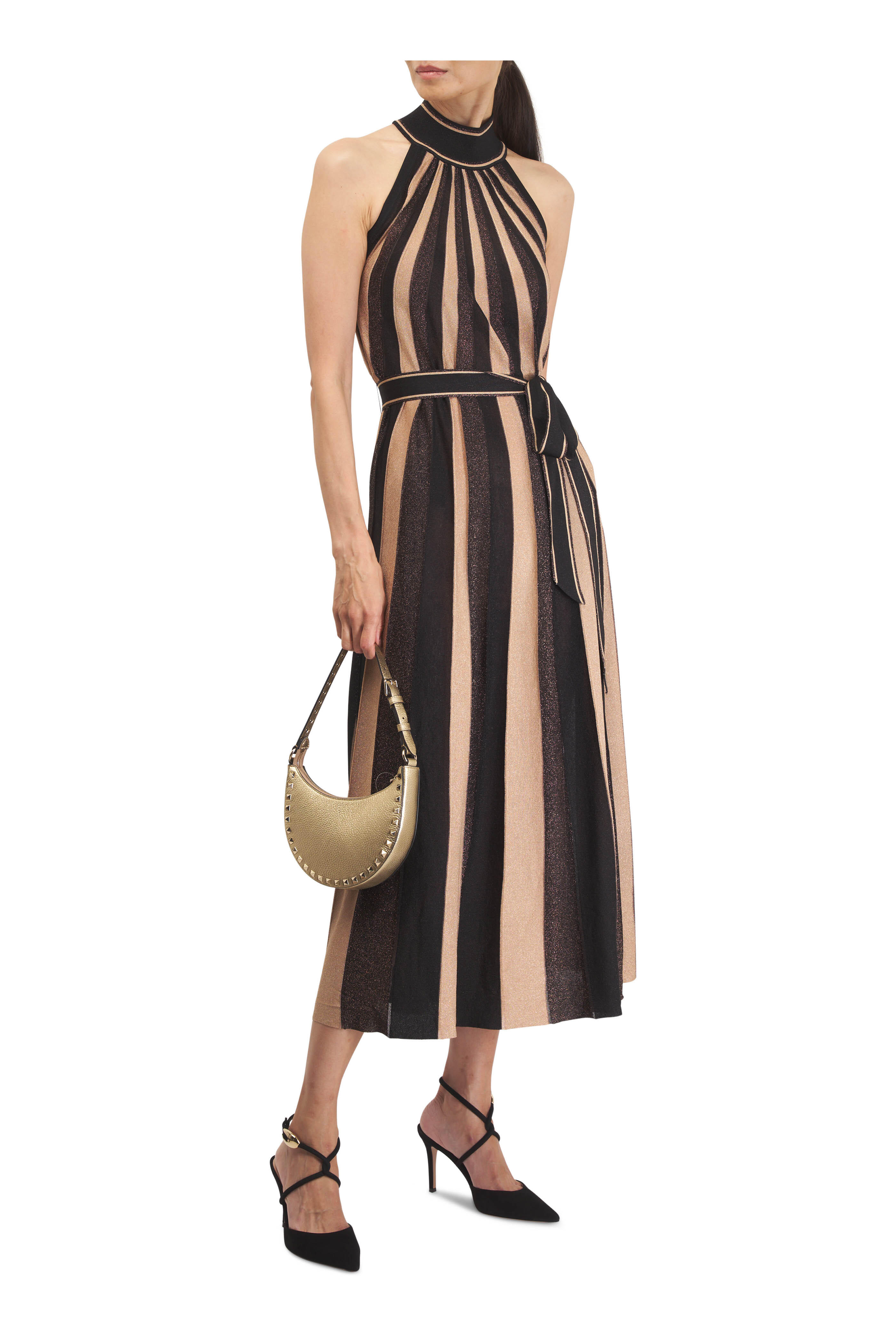 Gianvito Rossi - Black Suede Criss-Cross Strap Mule, 85mm