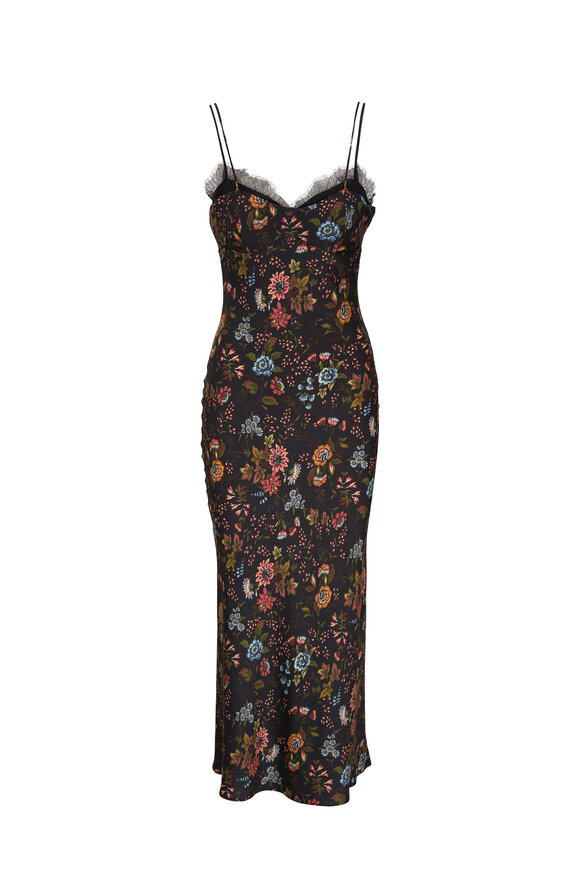Veronica Beard - Bixie Floral Stretch Silk Maxi Dress