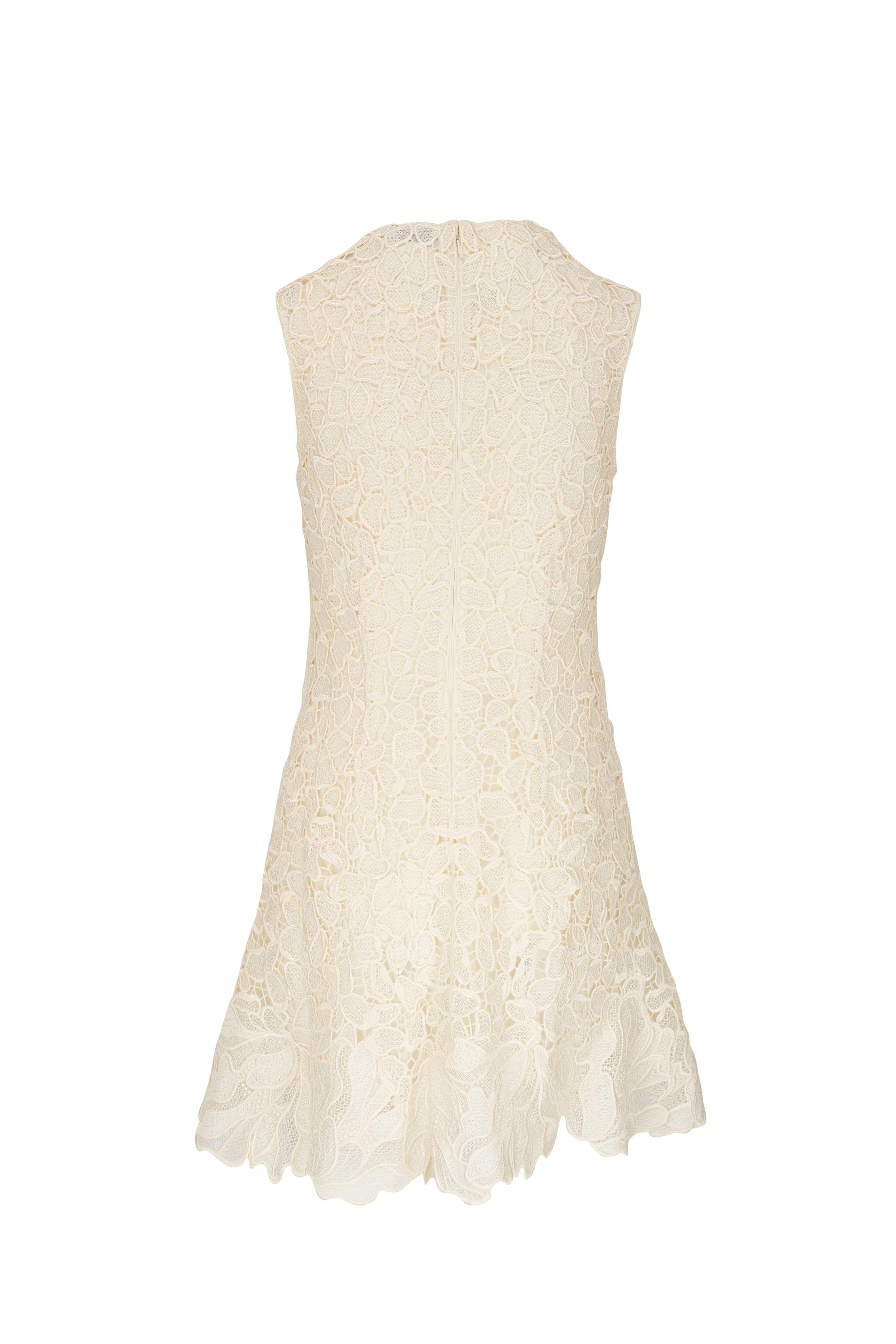 chinese dress ladies Simkhai Women's Signature Joy Dress in White, Lace, Size 8 main image 0