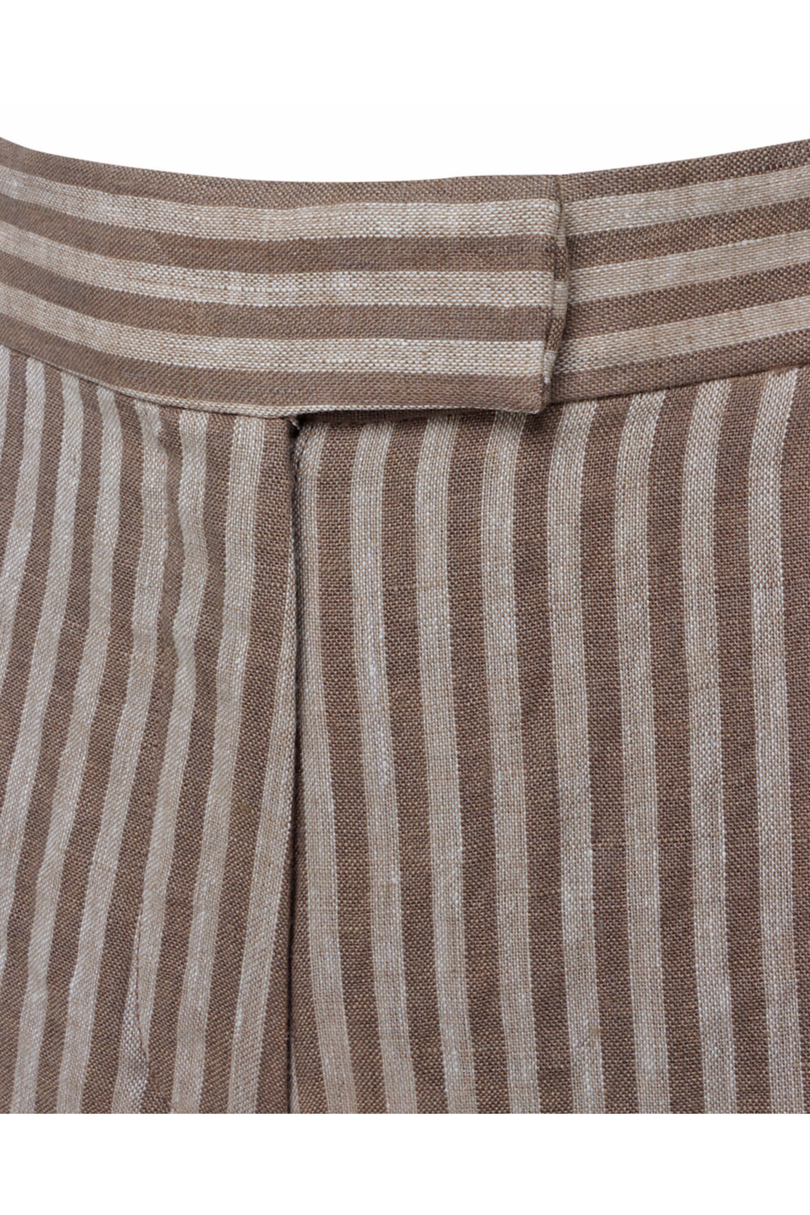 Hevron - Chocolate Stripe Capri Pant