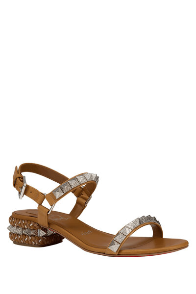 コレクション andapparel Aquazzura - Serpentine Metallic Gold Snake Print Sandal, 75mm