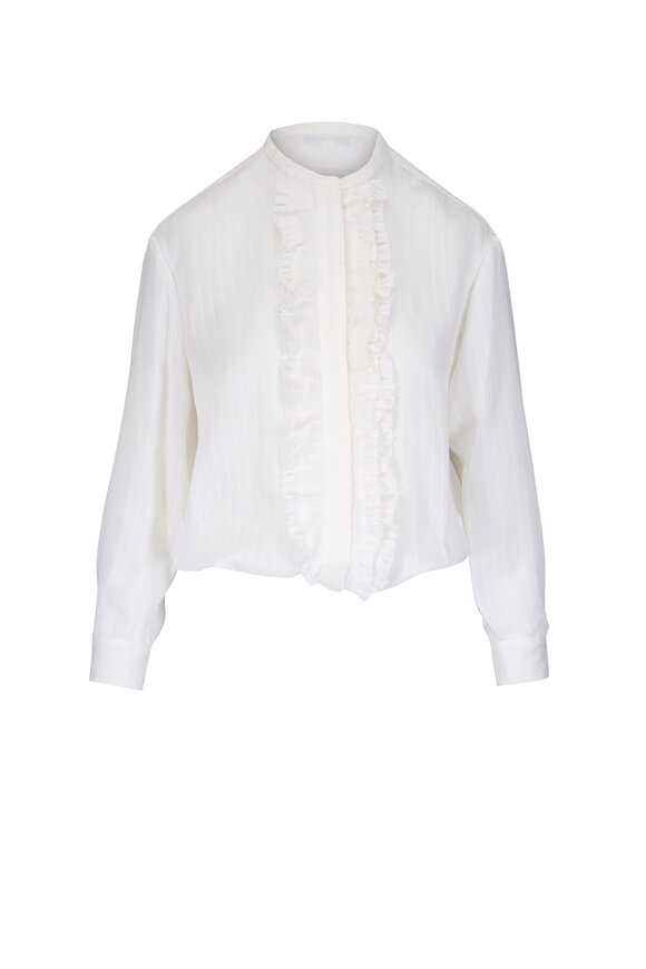 Dorothee Schumacher Cool Stripe White Blouse