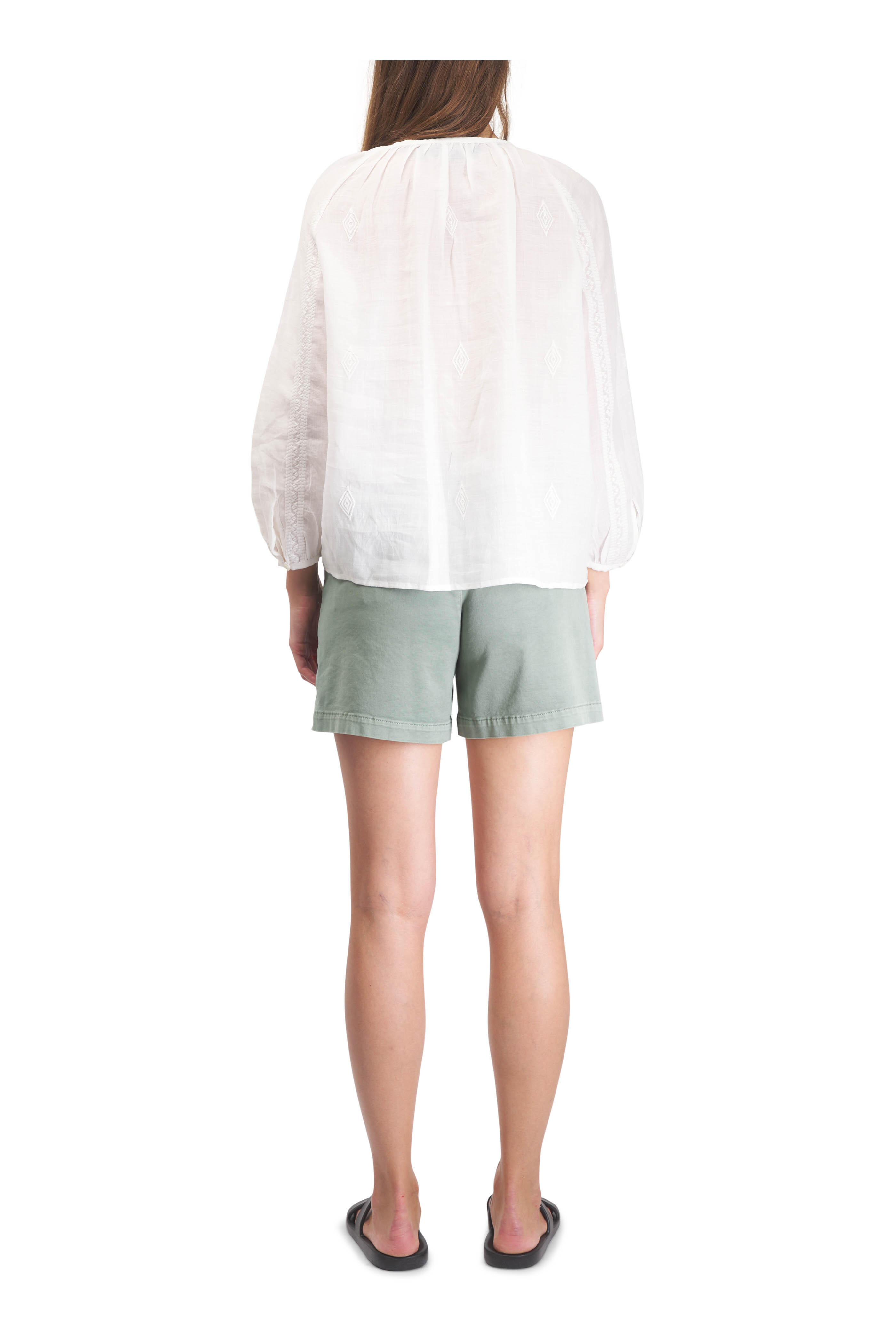 Nili Lotan - Cristo Ivory Silk Blouse