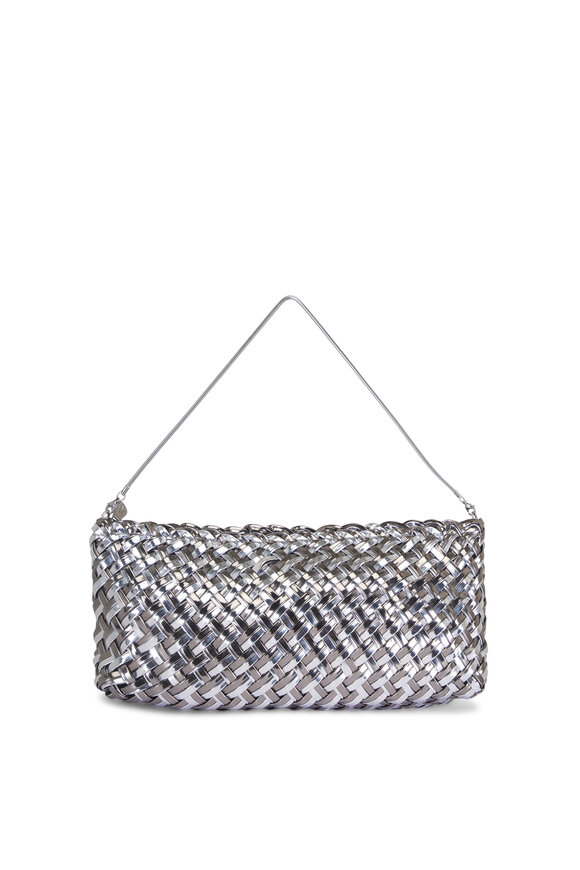 Naghedi Gala Double Weave Pewter Metallic Shoulder Bag - view 1