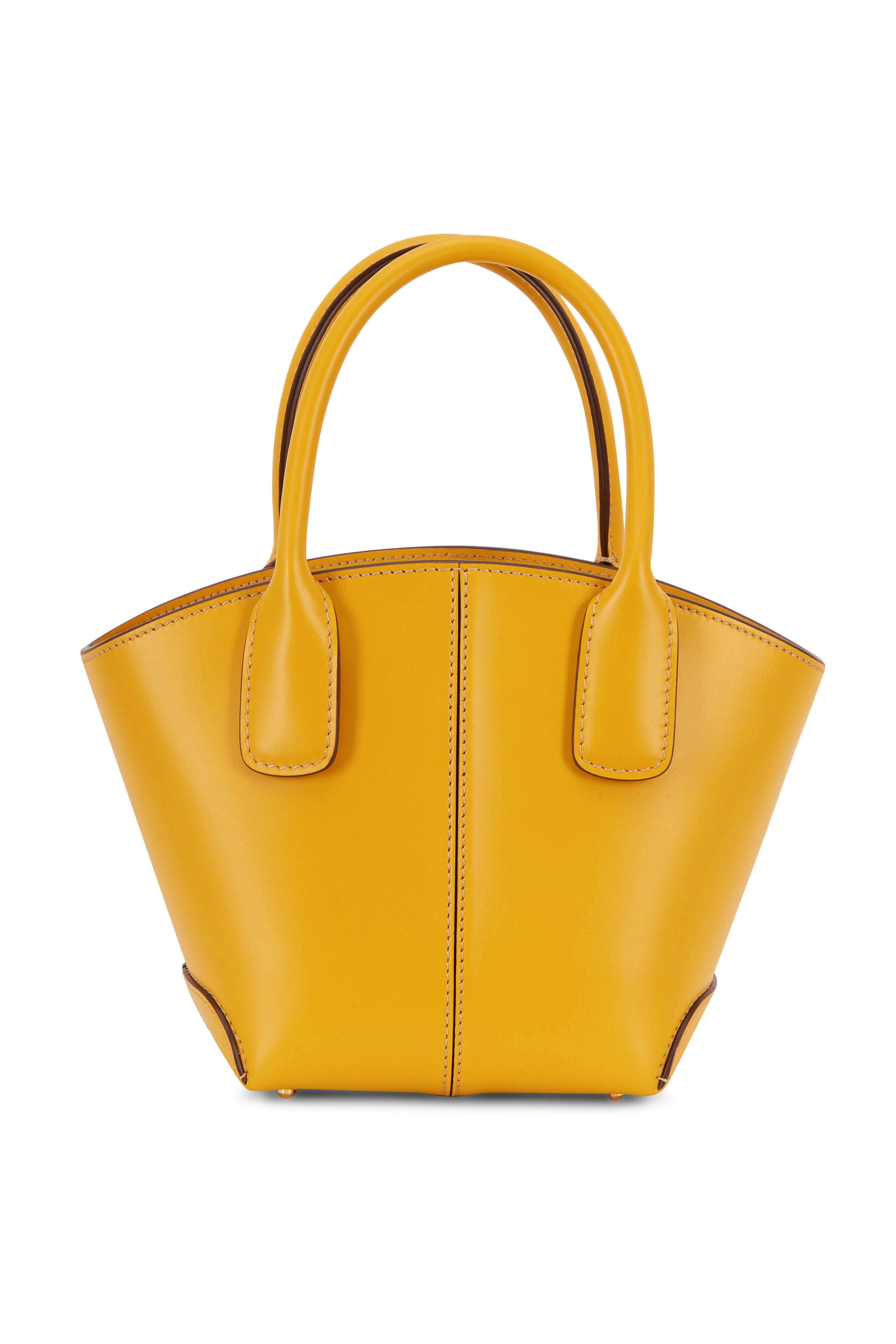 Tod's Yellow Leather Shoulder Bag