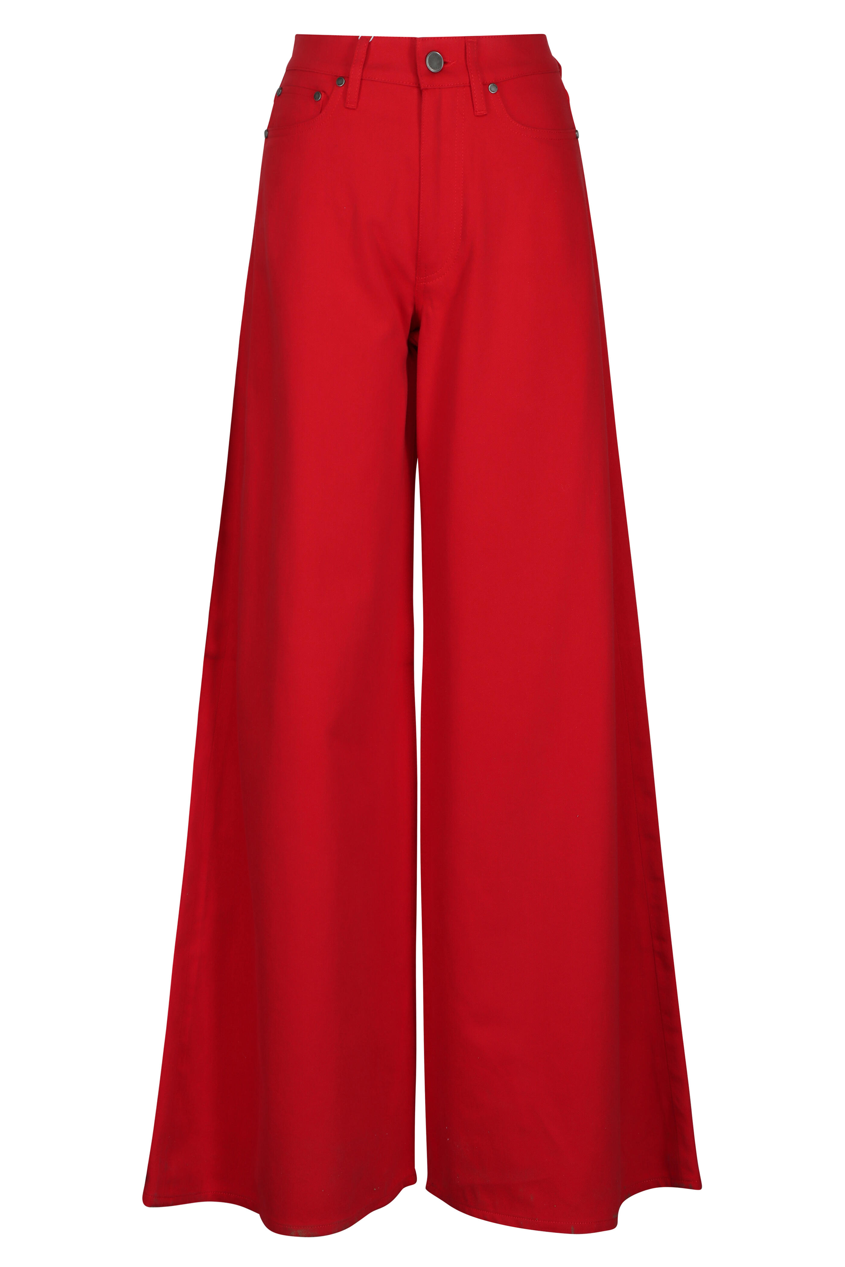 Ralph Lauren - Mercer Red Relaxed Wide-Leg Jean