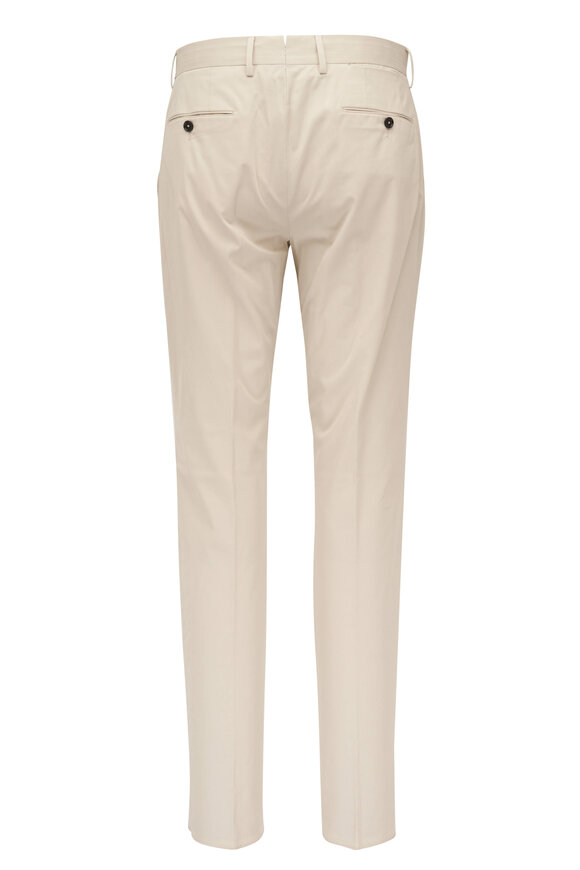 Zegna - Stone Flat Front Pant