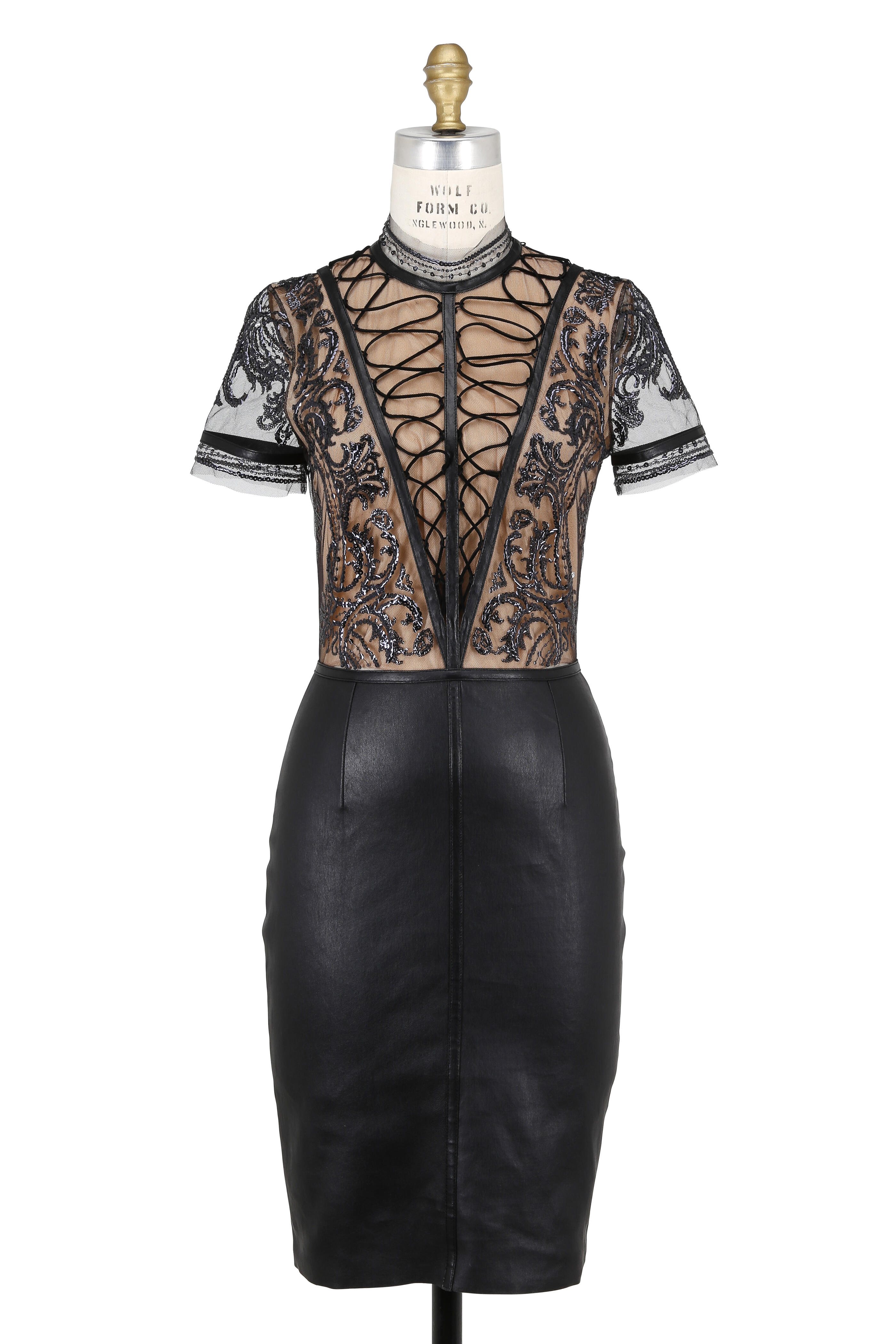 black leather mesh dress Jitrois UK Price Bucket: £100 and under