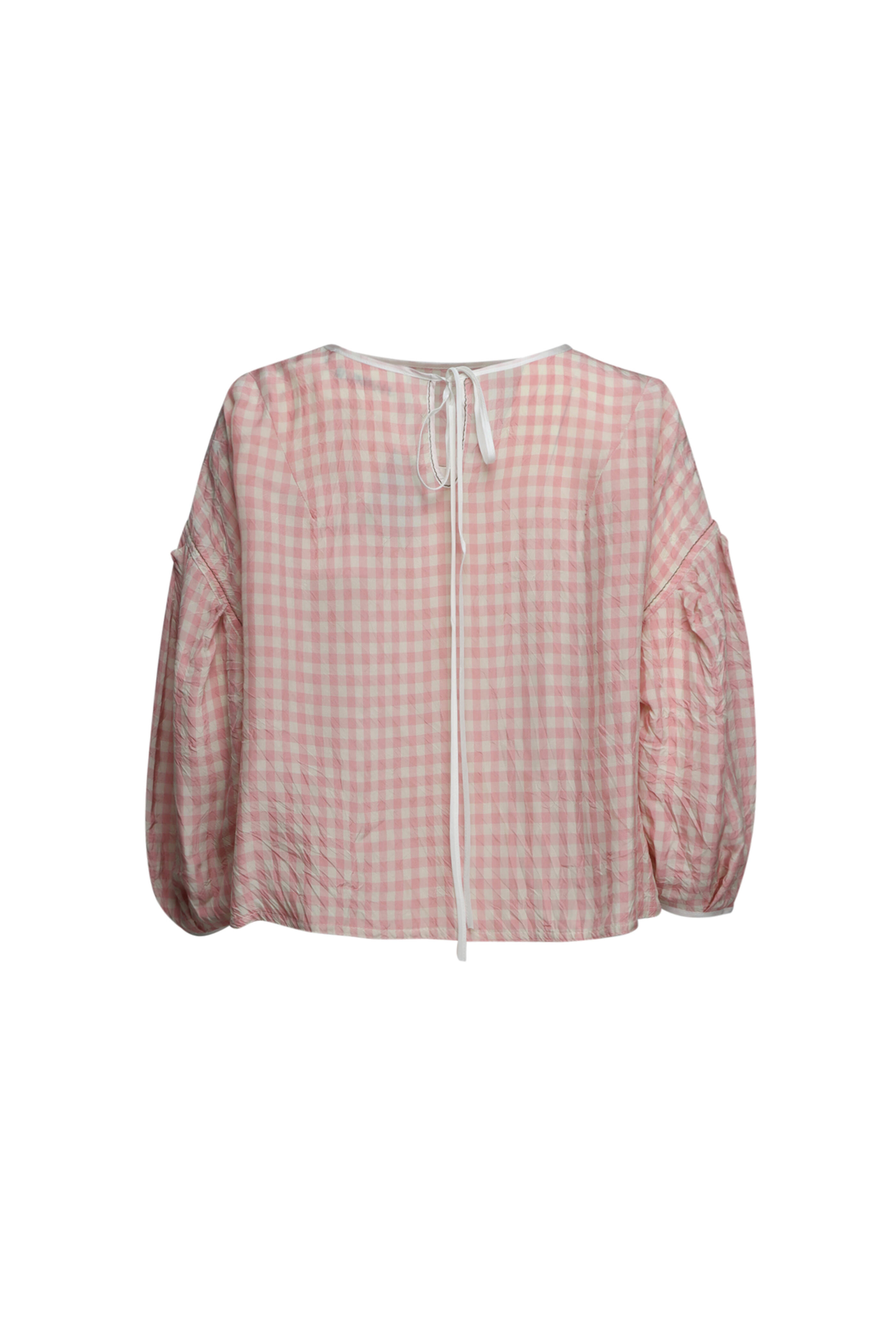 Nackiye - Vichy Rose Boxy Top