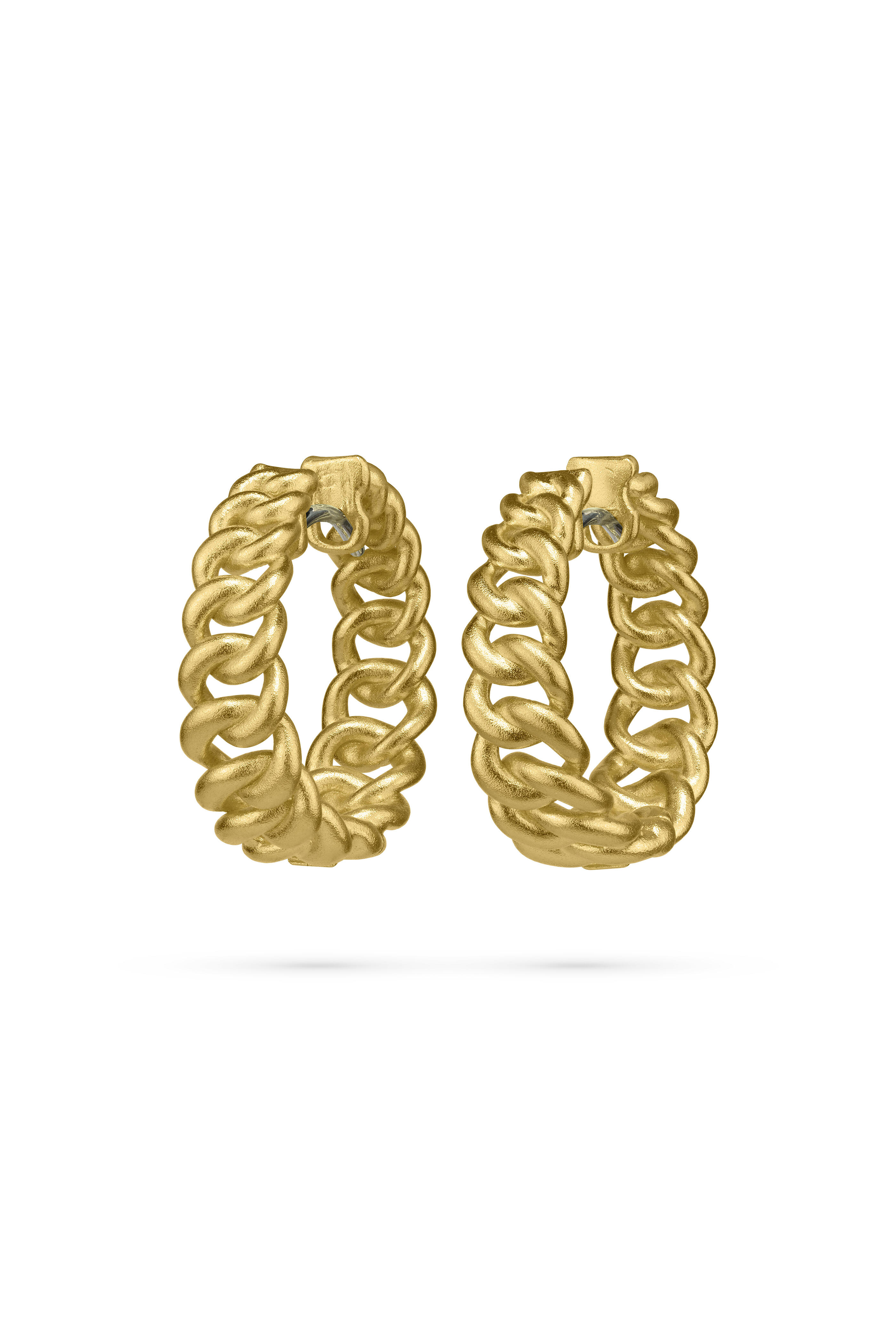 Paul Morelli - 18k Yellow Gold Cuban Chain Hoop