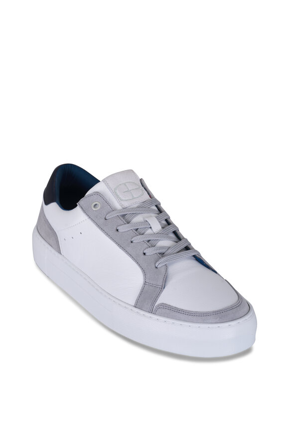 G Brown Dynamic Blue & White Leather Sneaker