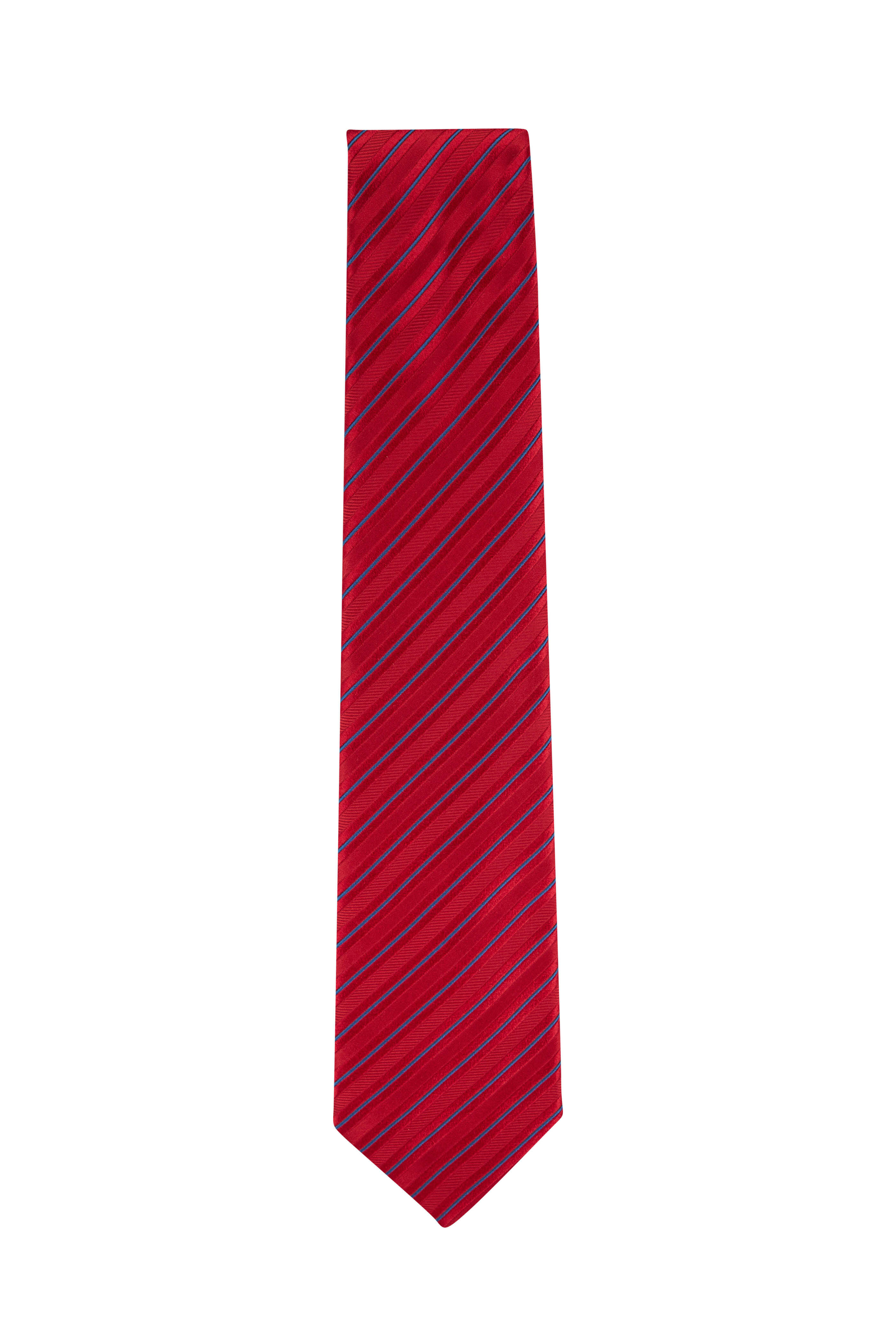 Charvet hotsell Red Geometric Necktie