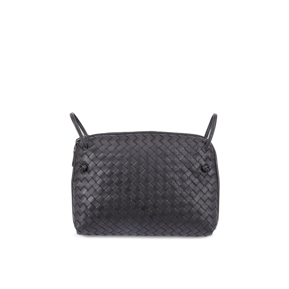 Bottega Veneta - Black Intrecciato Leather Crossbody