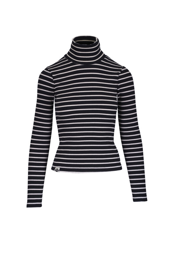 Mother The Long Sleeve Hickey Black & White Stripe Tee