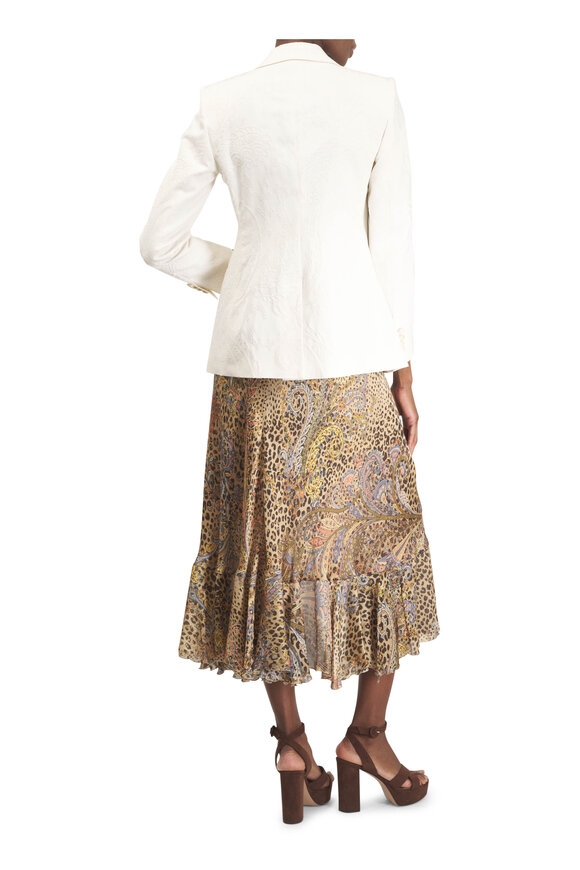 Etro Ruffled Leopard & Paisley Wrap Skirt - view 4