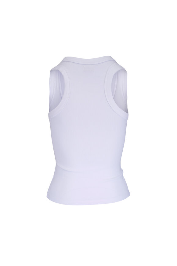 L'Agence Shania White Racerback Tank - view 2