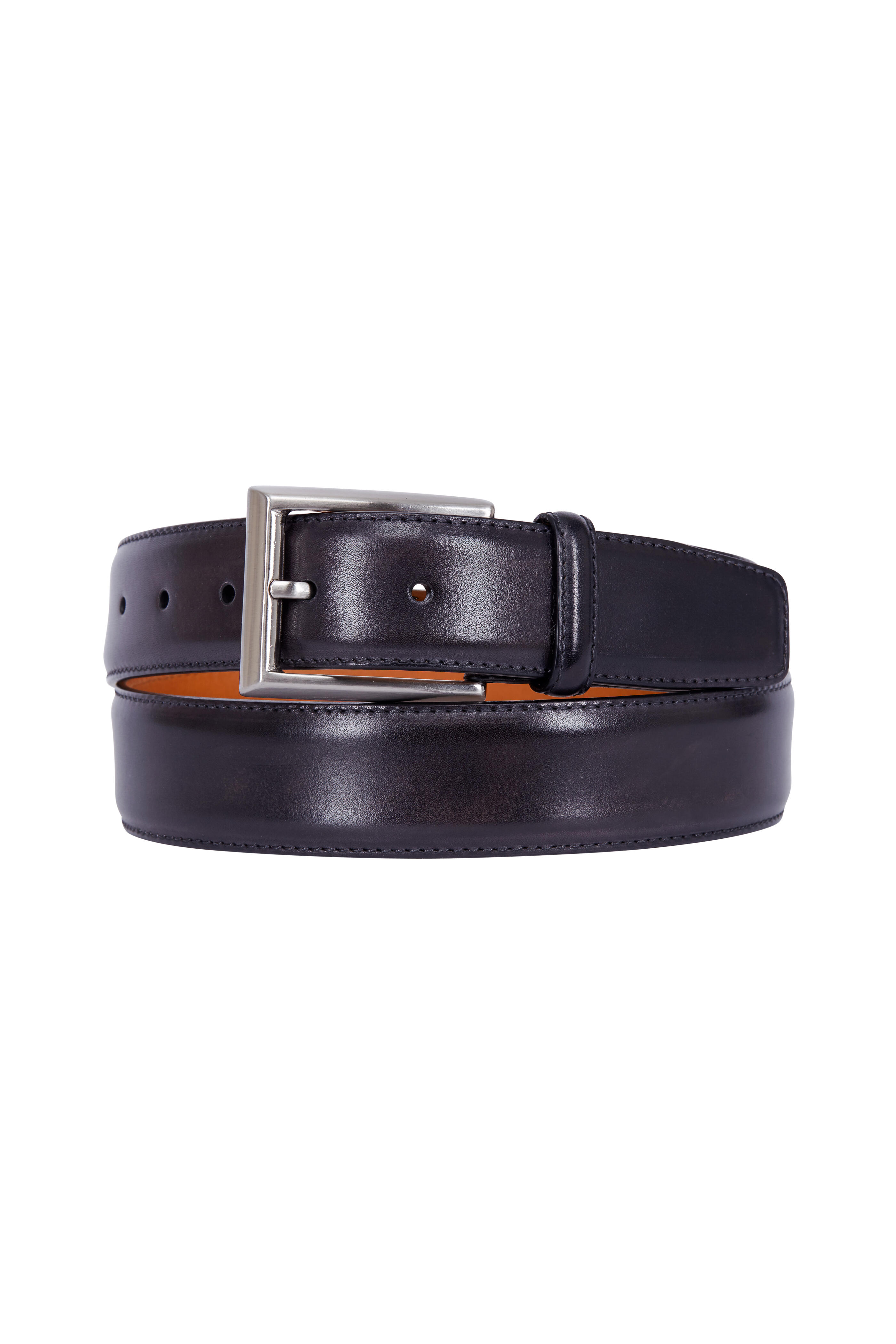 Magnanni - Black Smooth Leather Belt