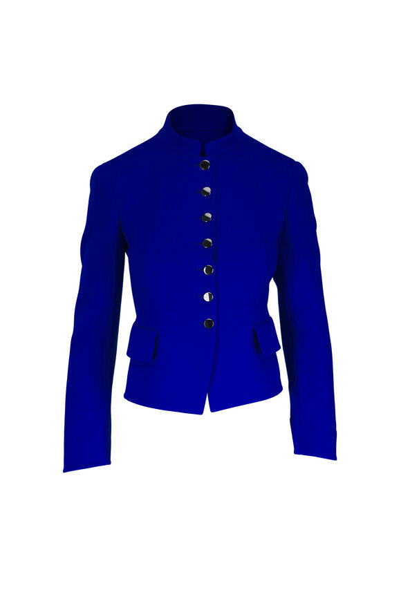 Akris Deva Royal Double-Face Wool Flannel Jacket