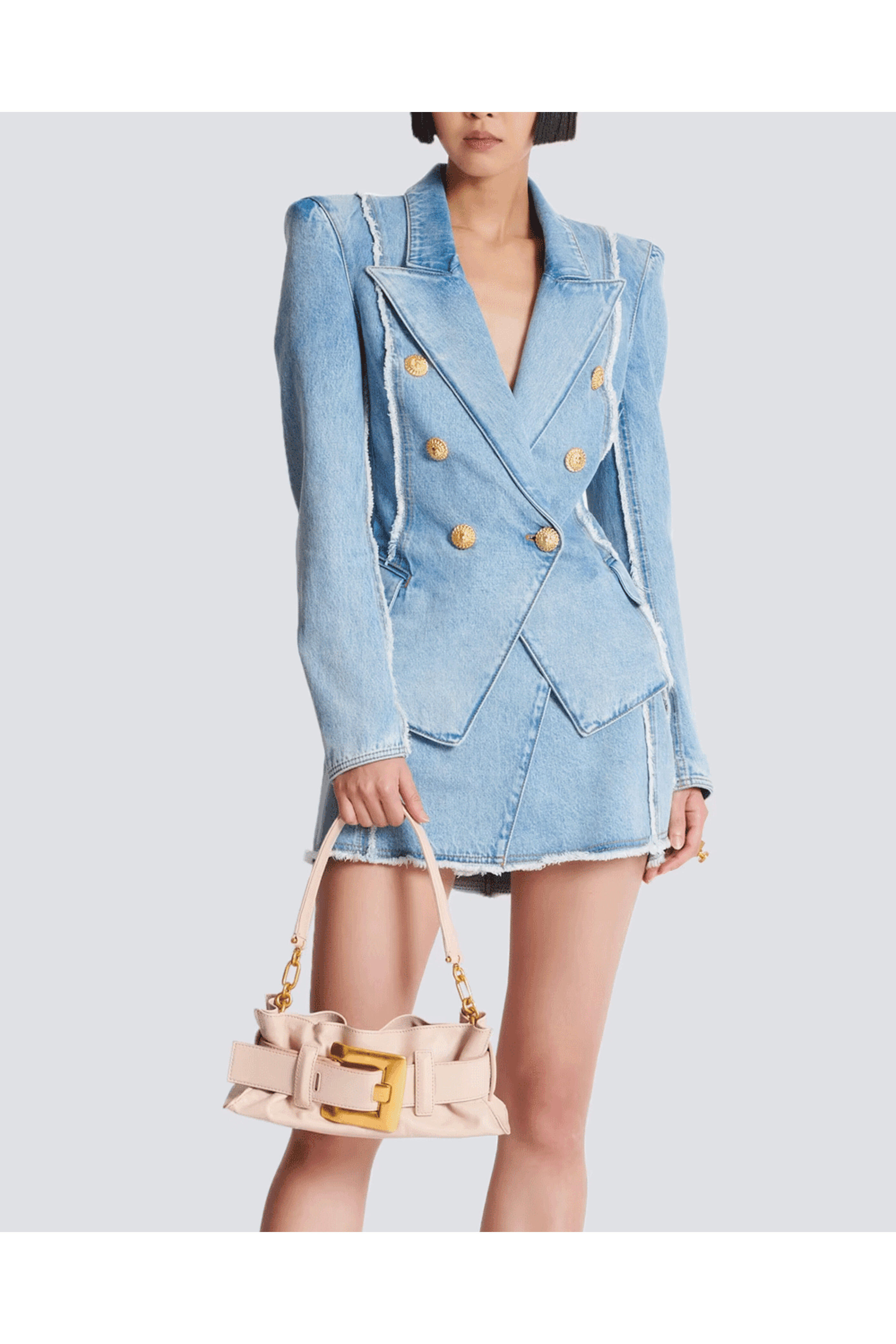 ショルダーバッグ・ポシェット BALMAIN Women Shoulder Bags EN1LE596TDEN 6FF BLUE Balmain shoulder bag - Blue - Women | EN1LE596TDEN6FF