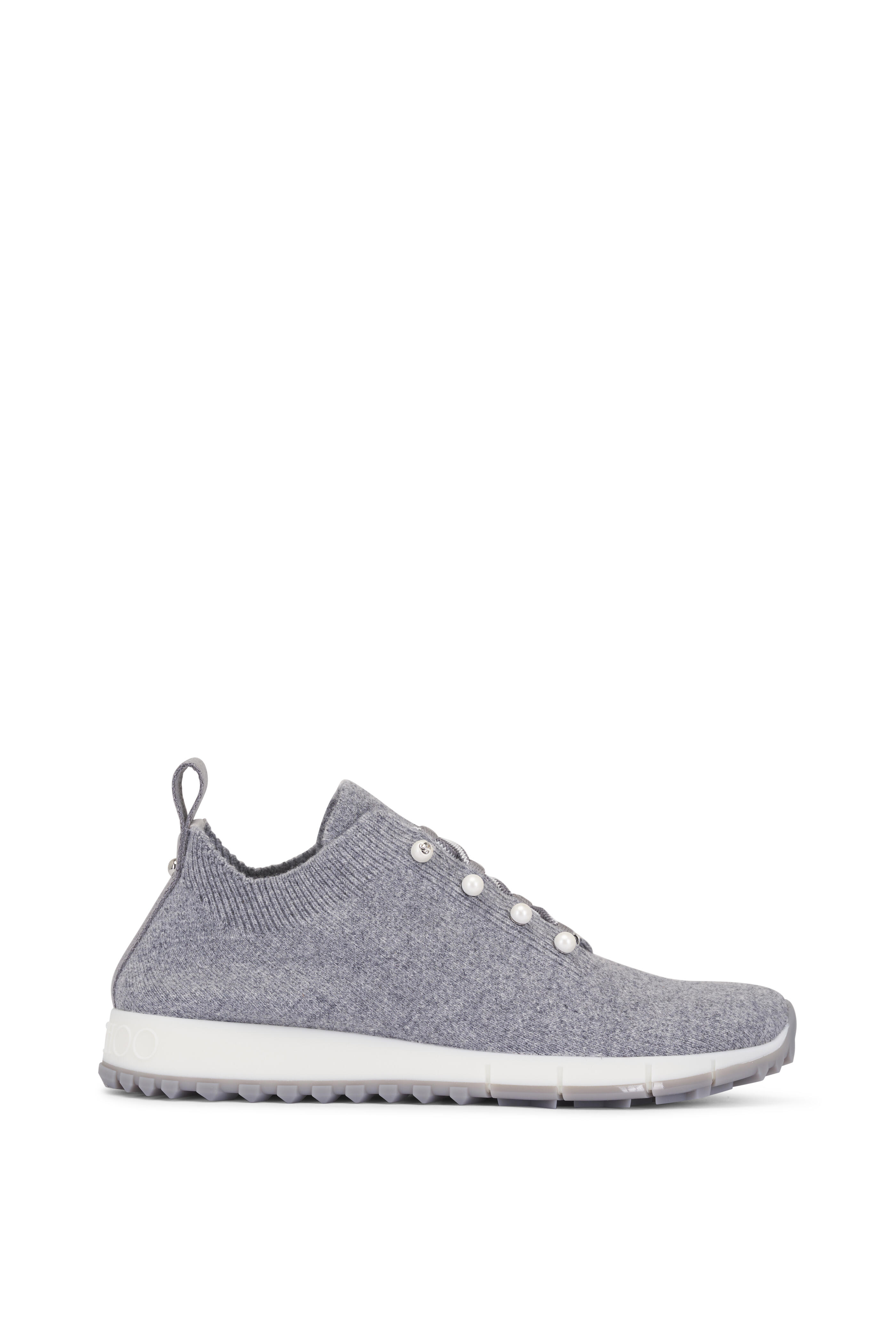 Jimmy Choo - Veles X Gray Mix Cashmere Knit Sneaker
