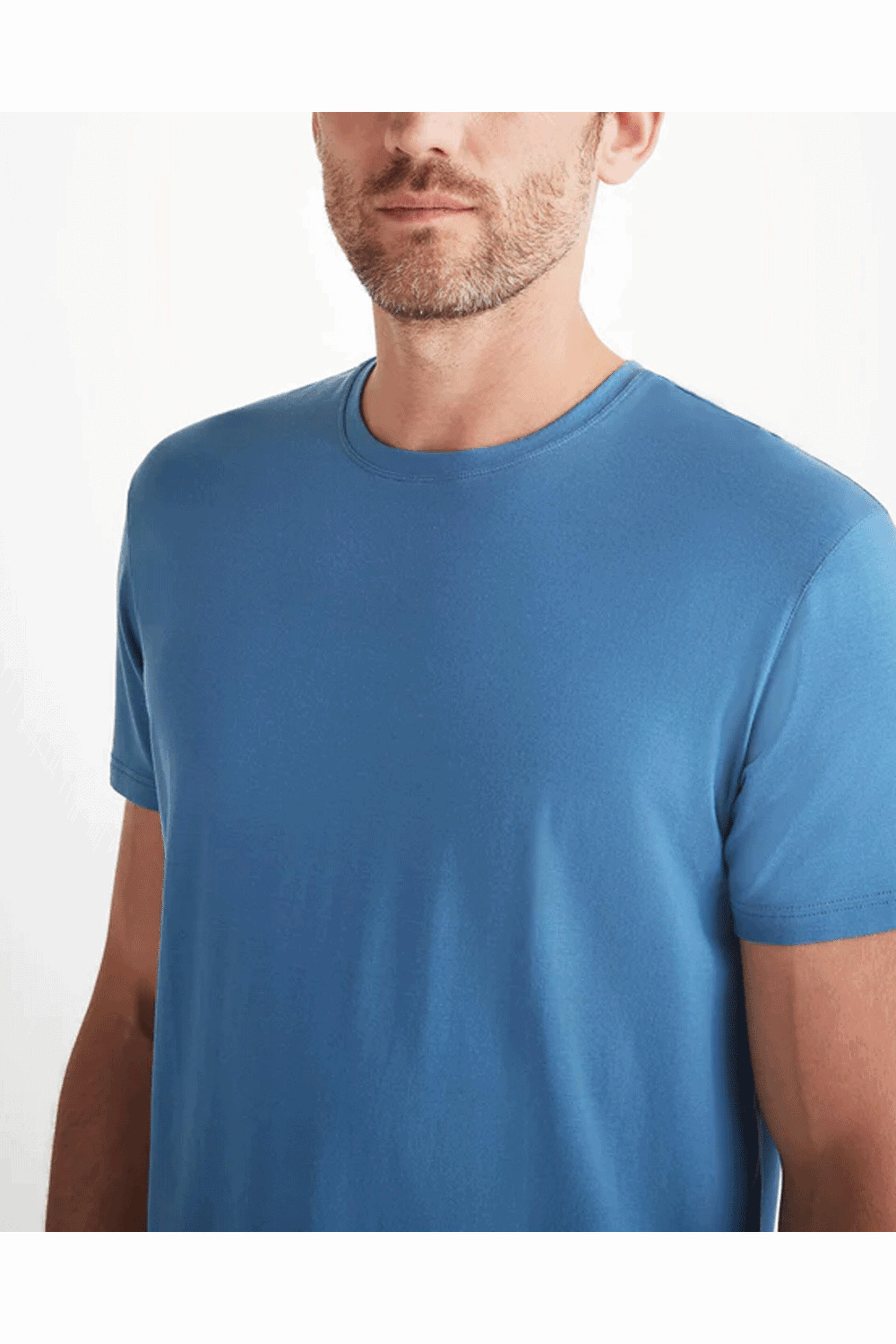 Derek Rose - Basel Blue Short Sleeve Shirt