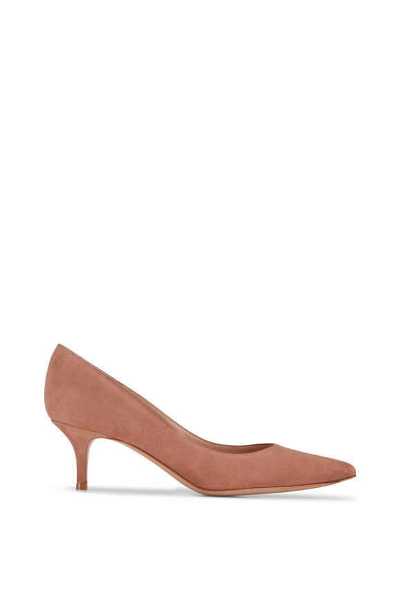 Gianvito Rossi Gianvito Praline Suede Pump, 55mm - view 3
