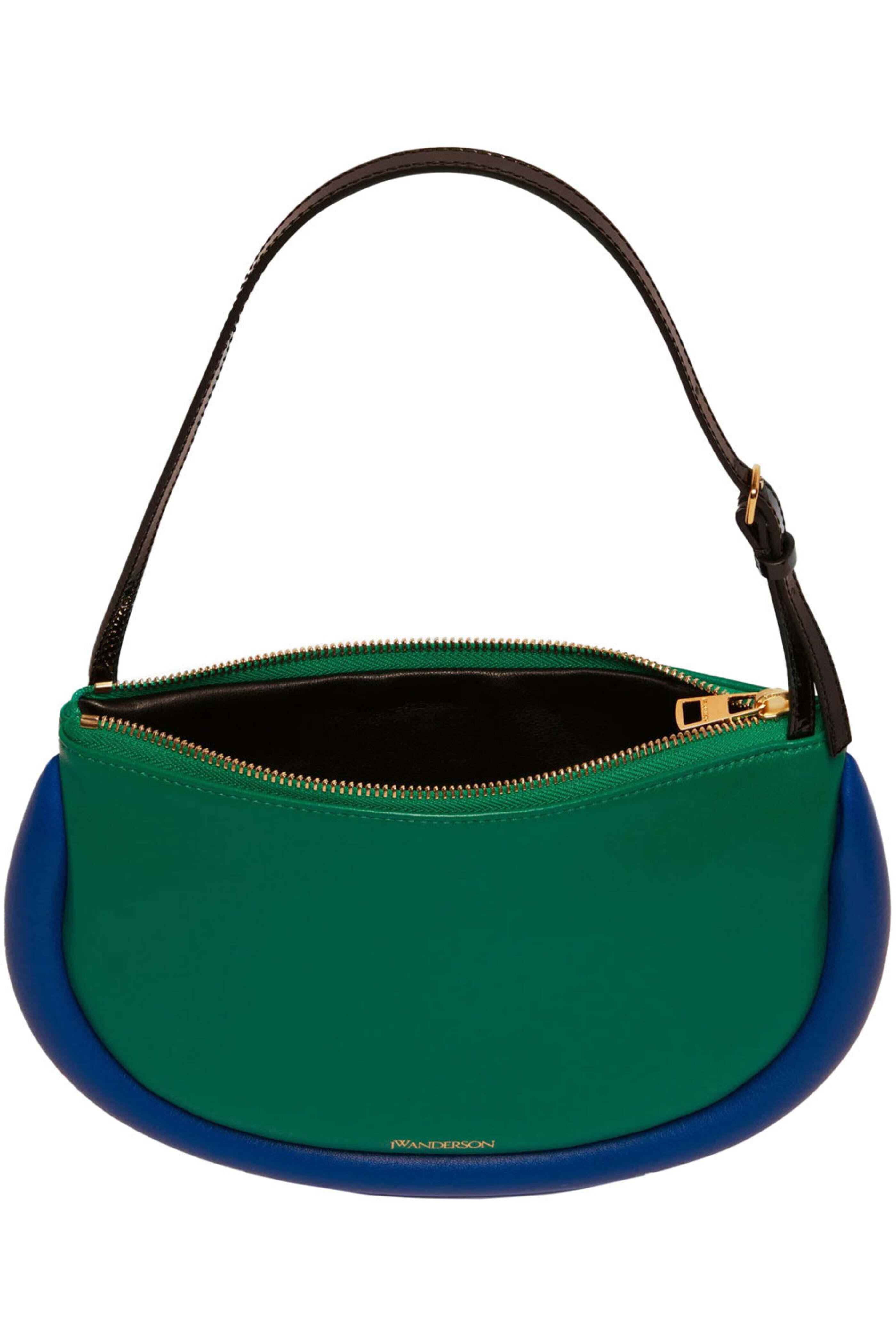Jw Anderson - The Bumper Moon Bag in Green and Cobalt