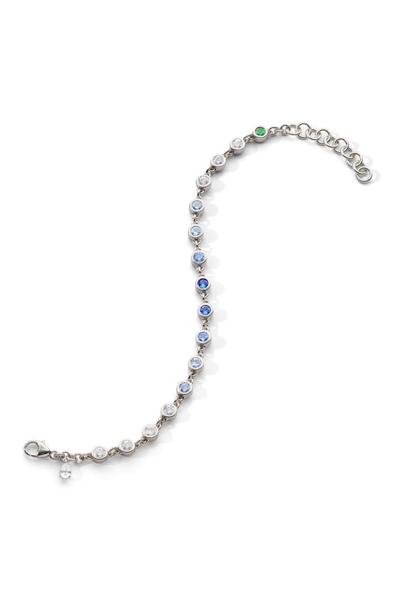 Monica Rich Kosann - Round Bezel Ombré Sapphire Bracelet