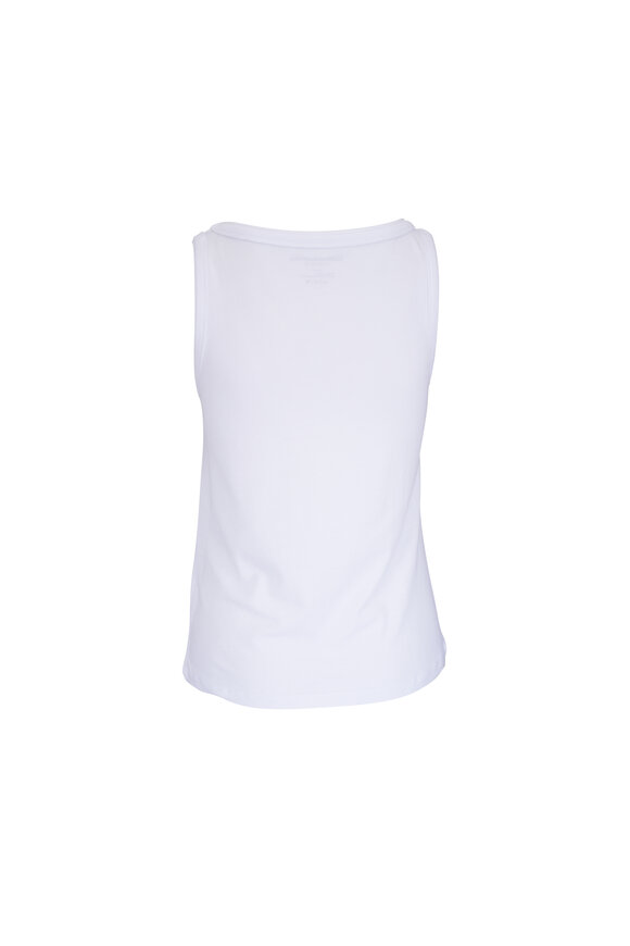 Majestic White Scoop Neck Tank - view 2
