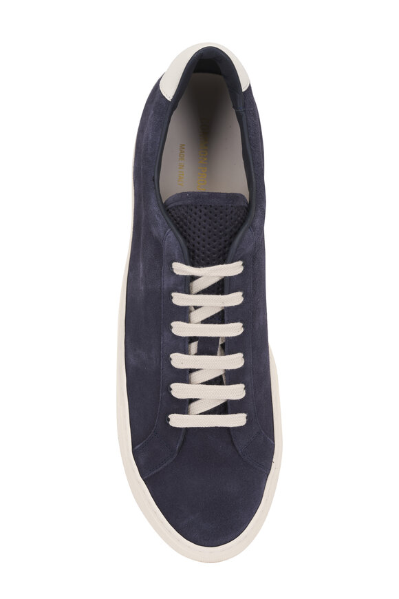 Common Projects Retro Low Profile Navy Suede Sneaker - view 4