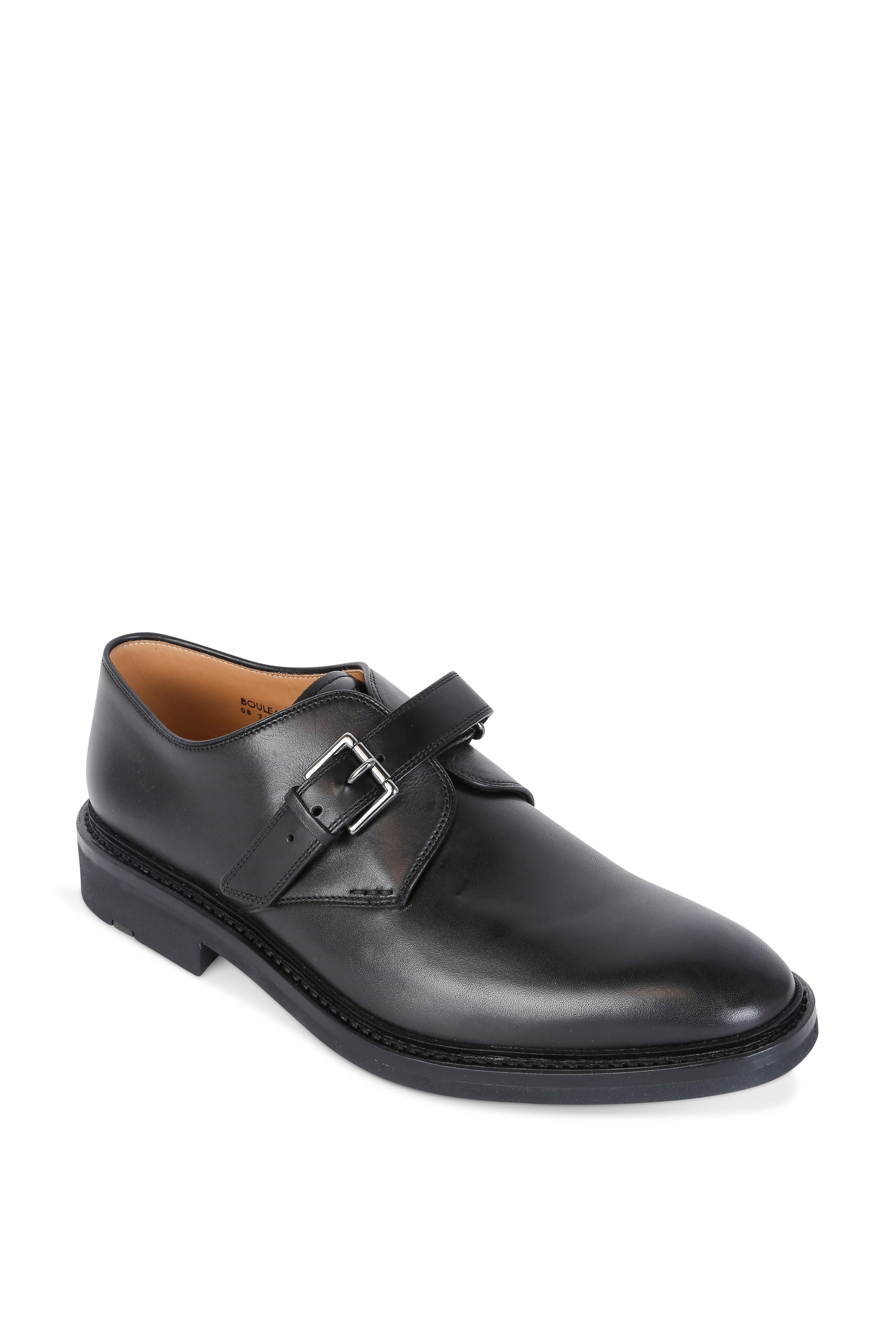 Heschung Made in France Monk Strap Leather Dress Shoes Men\'s 10 Heschung - Bouleau Black Leather Monk Shoe | Mitchell Stores main image 4