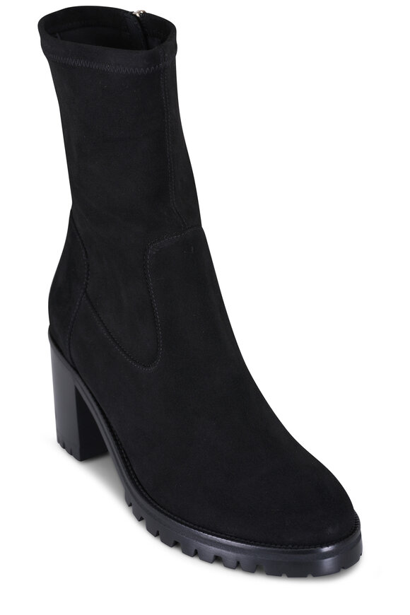 Aquatalia Joplin Black Suede Ankle Boot - view 1