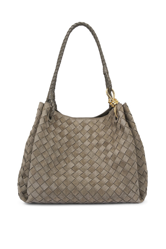 【関税・送料込み】THE ROW SHOULDER BAGS The Row - Small Mail Bag Bottle Green Leather Shoulder Bag