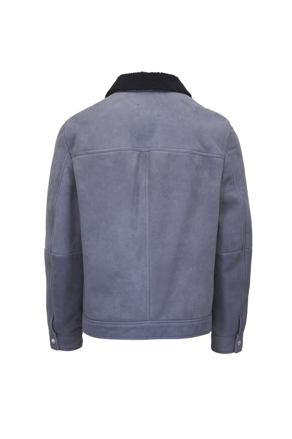 Brunello Cucinelli - Gray Solid Cashmere Coat | Mitchell Stores