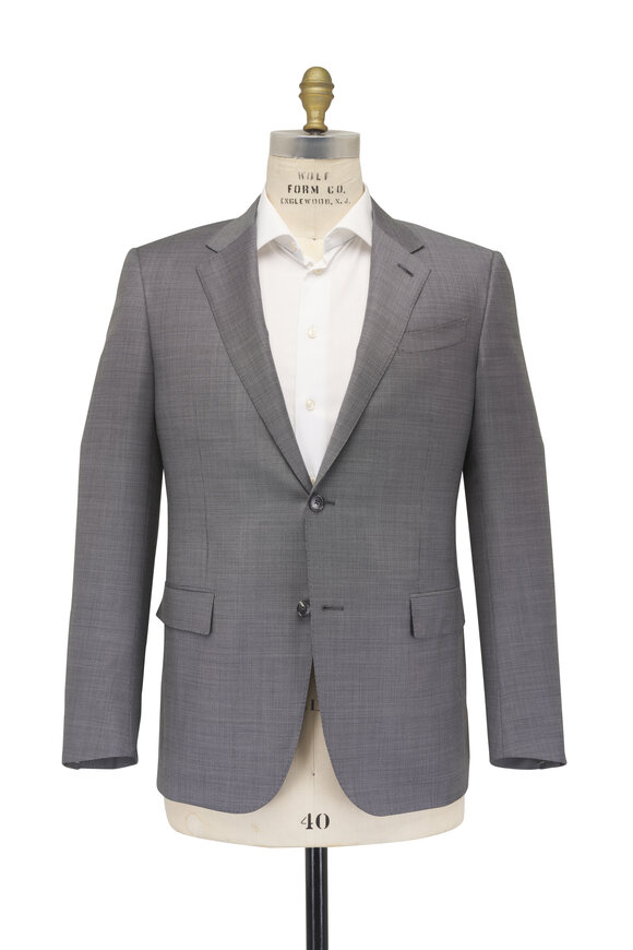 Zegna Trofeo Medium Gray Wool Suit - view 3
