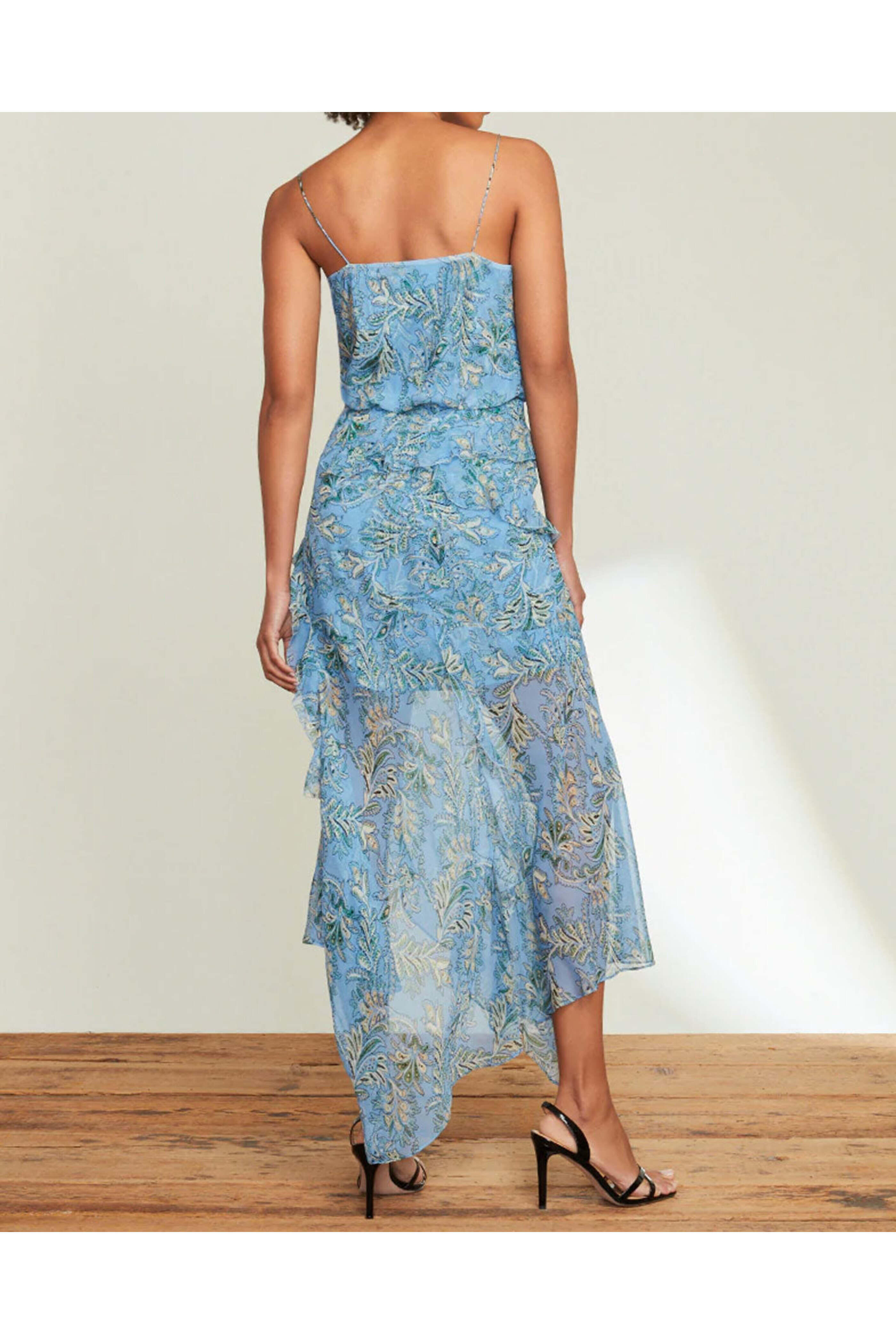 Veronica Beard - Aero Blue Paisley Avenel Midi Dress