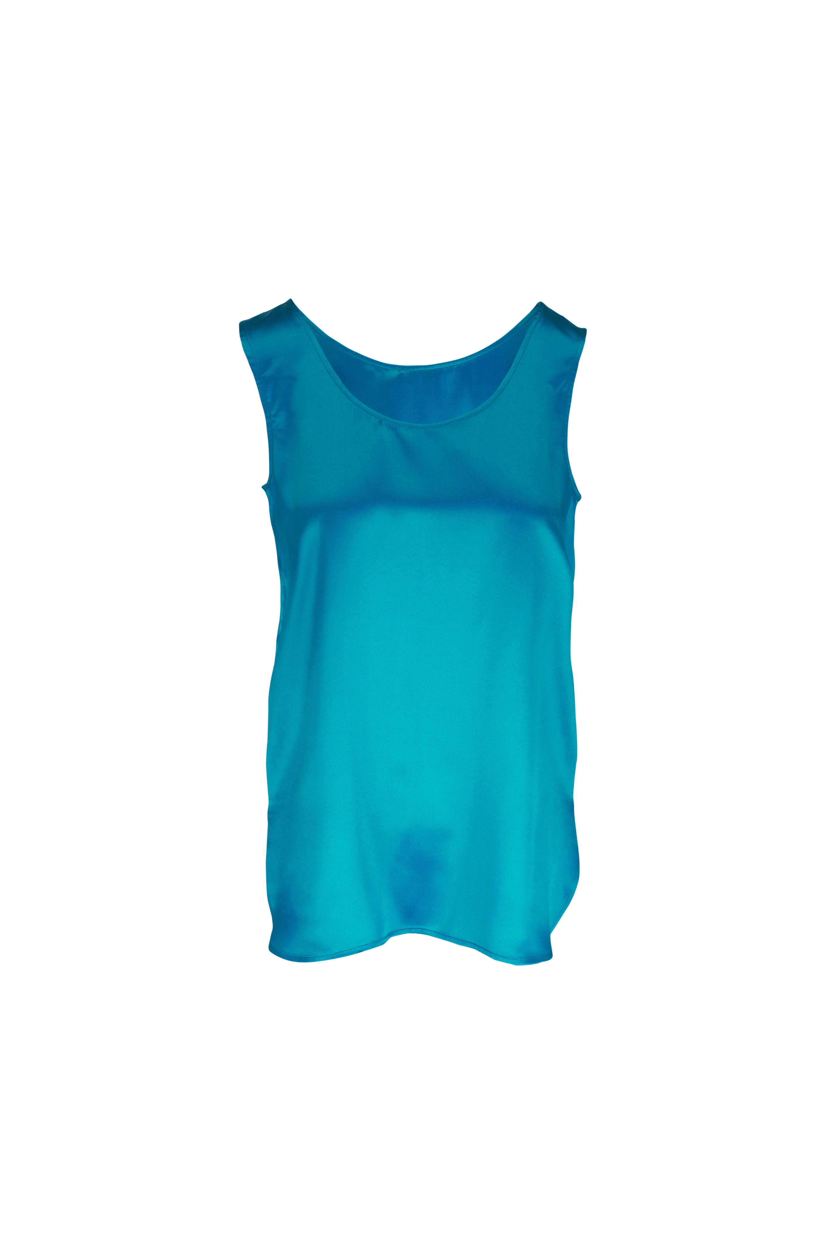 Kiton - Turquoise Silk Tank - view 1