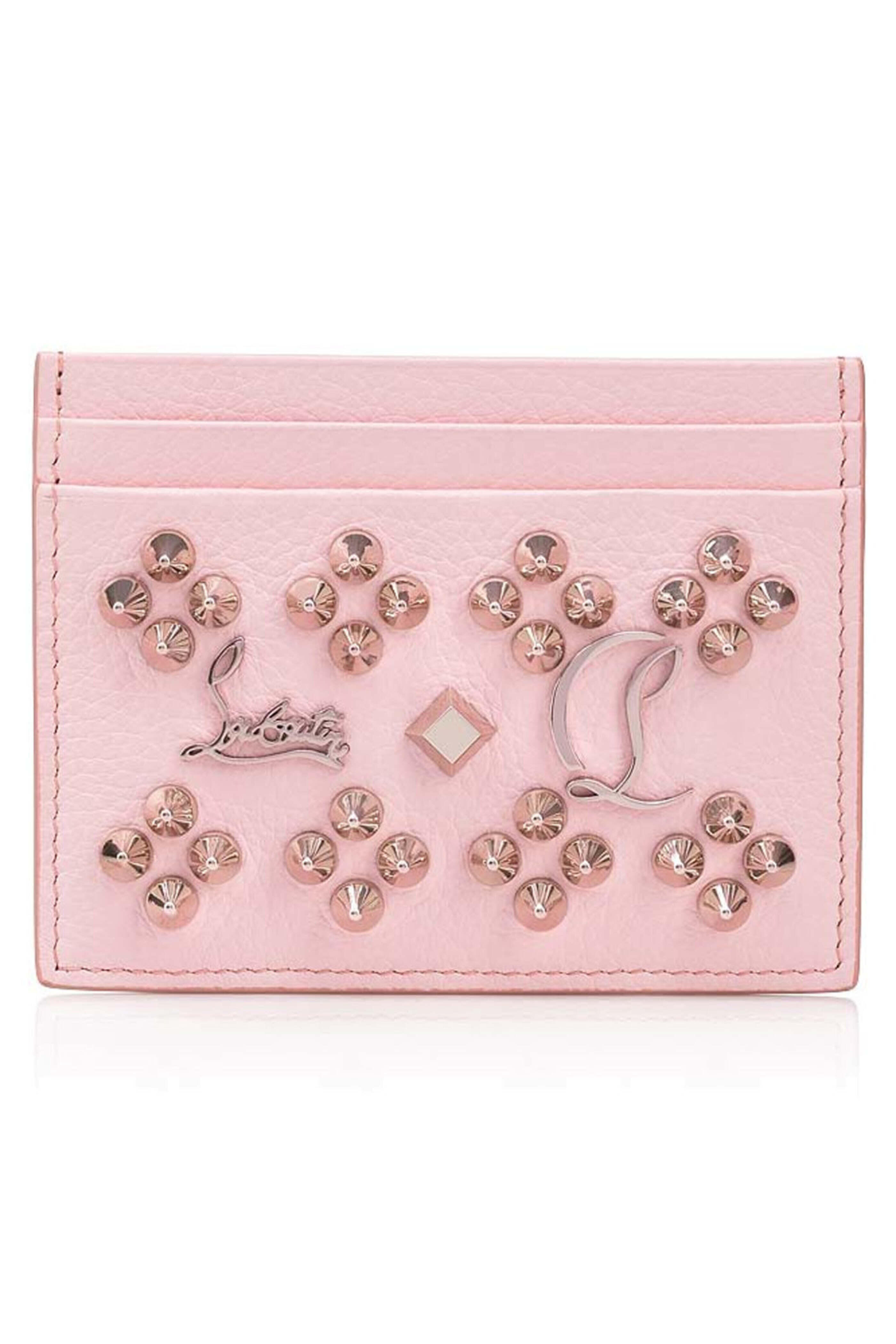 【関税込】CHRISTIAN LOUBOUTIN Kios カードケース Kios - Card holder - Calf leather and spikes - Black