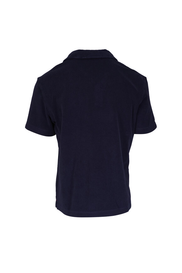 Orlebar Brown Terry Night Iris Toweling Polo - view 2