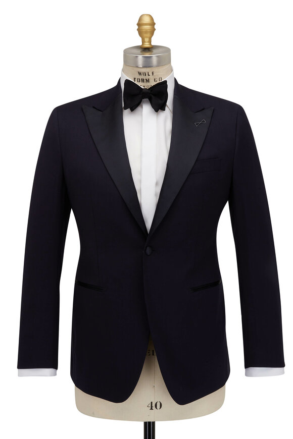 Atelier Munro - Dark Blue Stretch Wool Tuxedo